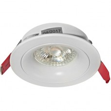 Σποτ Στρογγυλό Χωνευτό Βαθύ Σταθερό Αλουμινίου Λευκό 21-460100